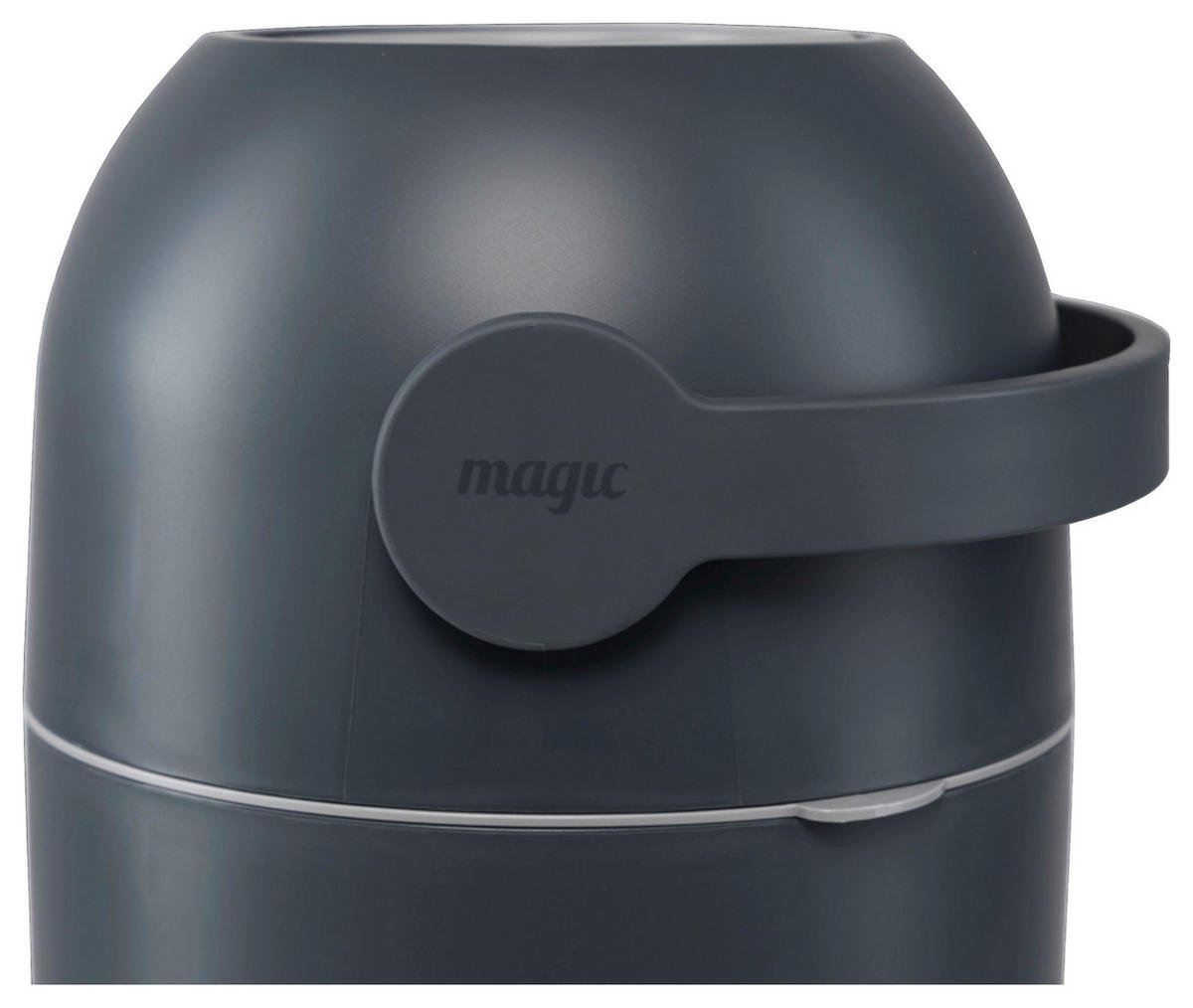 KOŠ ZA PELENE  Majestic  - antracit, Basics, plastika (24,5/48,5/26cm) - MAGIC