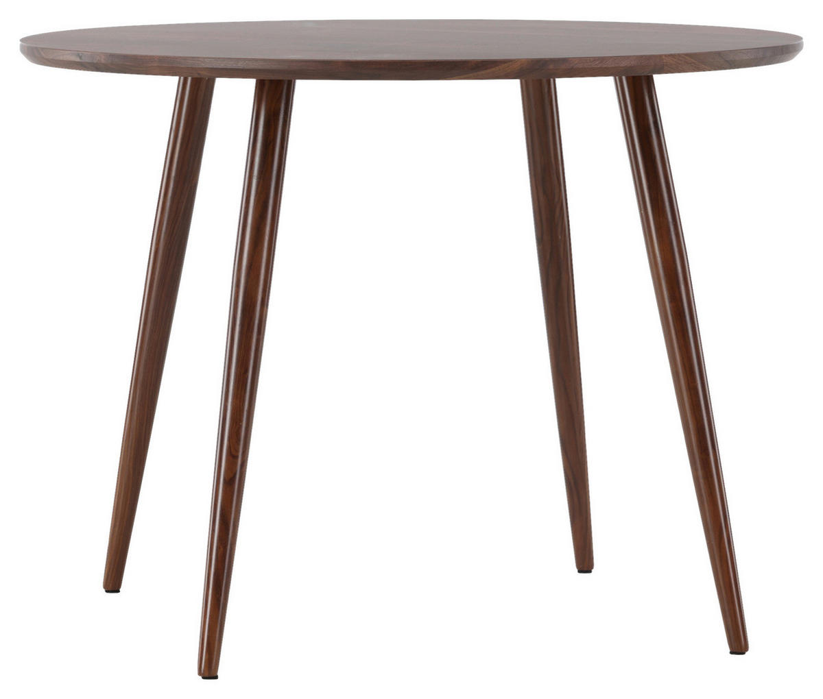 MATBORD i metall, trämaterial 100/100/75 cm   - mörkbrun, Design, metall/trämaterial (100/100/75cm) - Livetastic