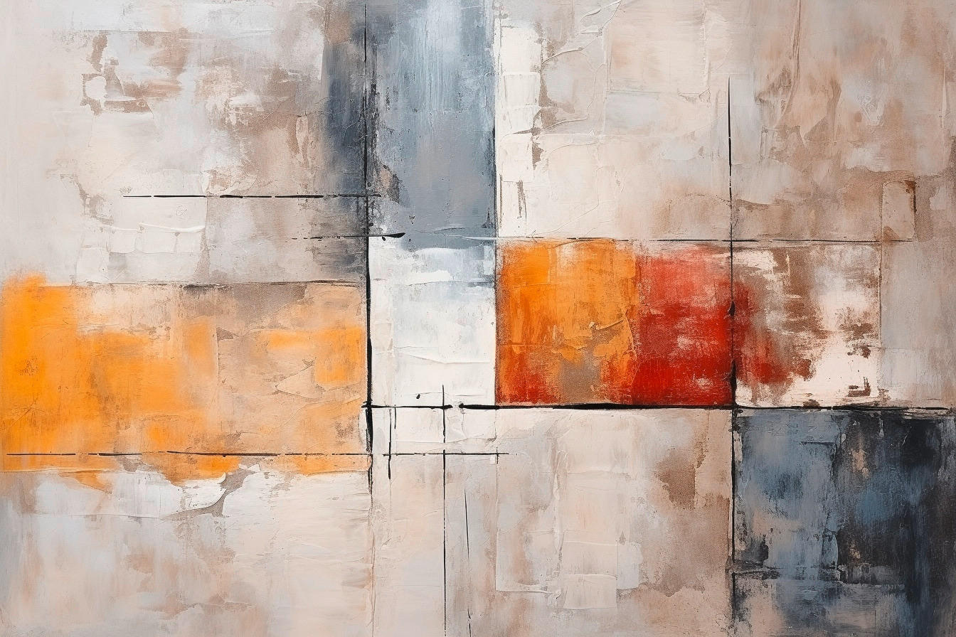 MALBA NA PLÁTNĚ, abstraktní, 30/30 cm