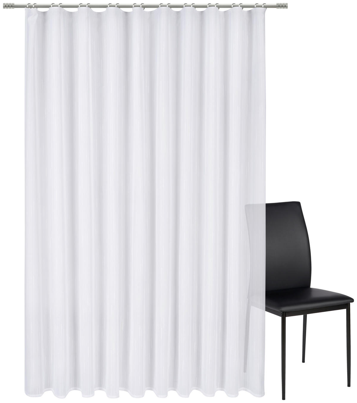 FERTIGSTORE  transparent   300/245 cm  - Weiß, Basics, Textil (300/245cm) - Esposa