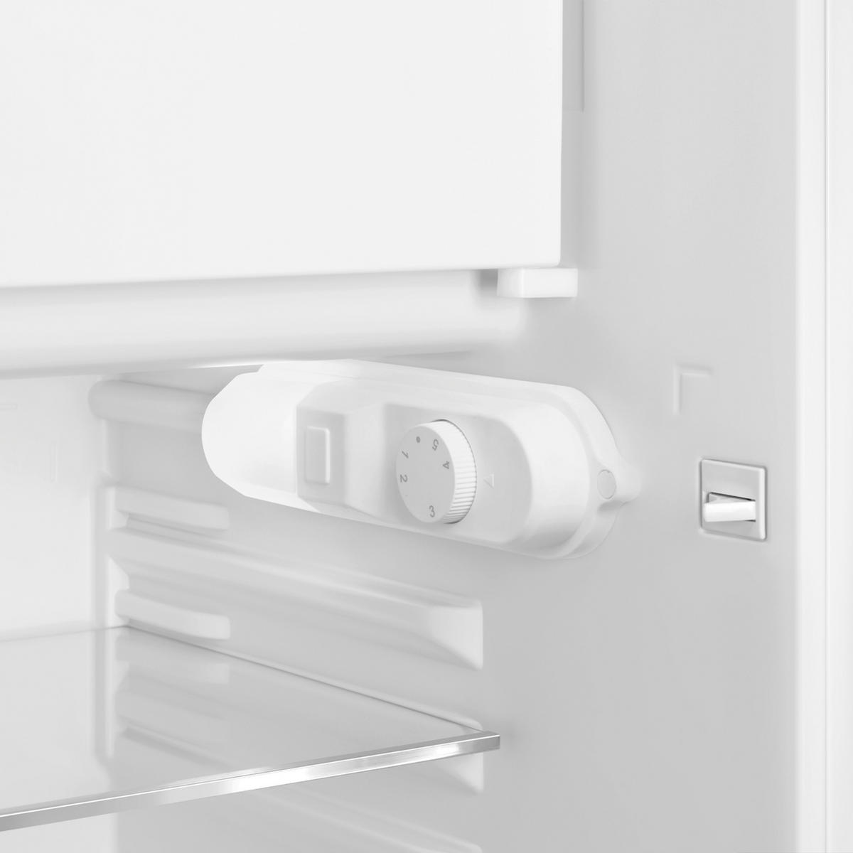 KÜHLSCHRANK 54,5/97/70,1 cm  - Weiss Hochglanz/Silberfarben, Basics, Glas/Metall (54,5/97/70,1cm) - SMEG