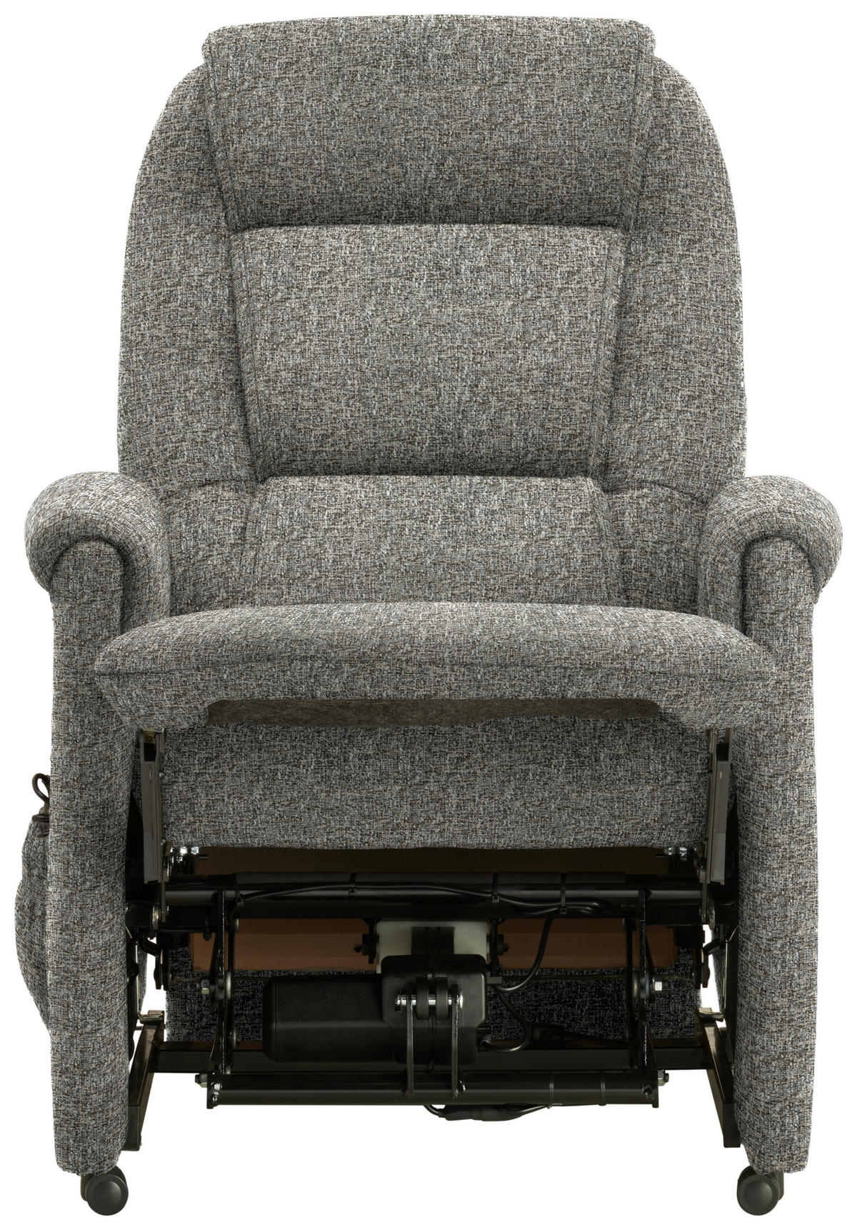 FERNSEHSESSEL in Flachgewebe Greige  - Greige/Schwarz, KONVENTIONELL, Kunststoff/Textil (69/105/82cm) - Himolla