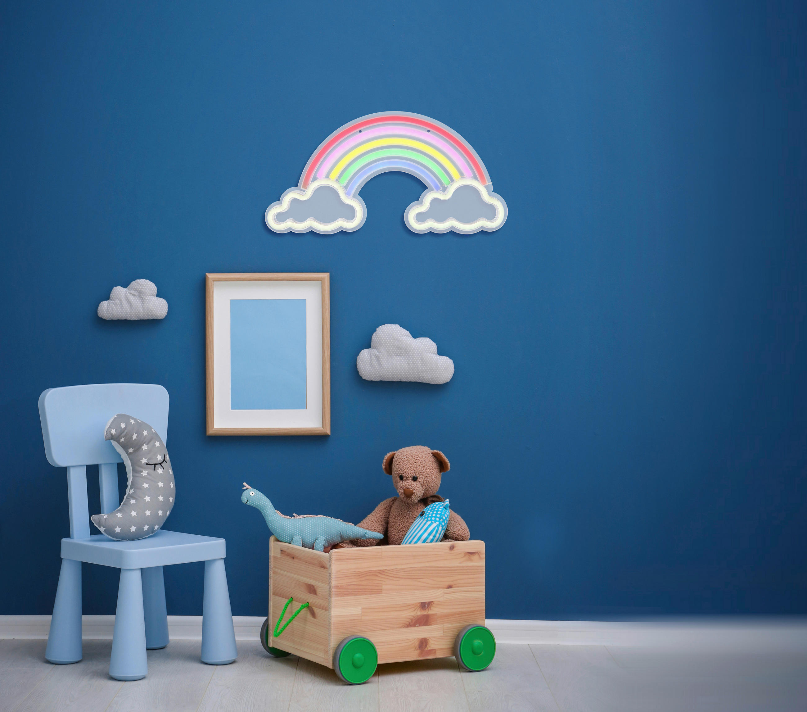 KINDERWANDLEUCHTE - Klar/Weiss, Basics, Kunststoff (40/20/1,6cm) - Globo