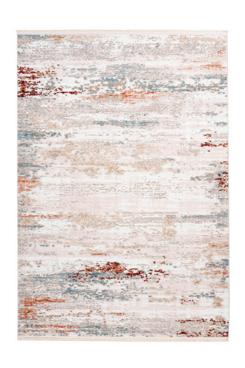 Wwebteppich Grau/Rosa Akropolis 80x150 cm Grau, Rosa  80/150 cm 