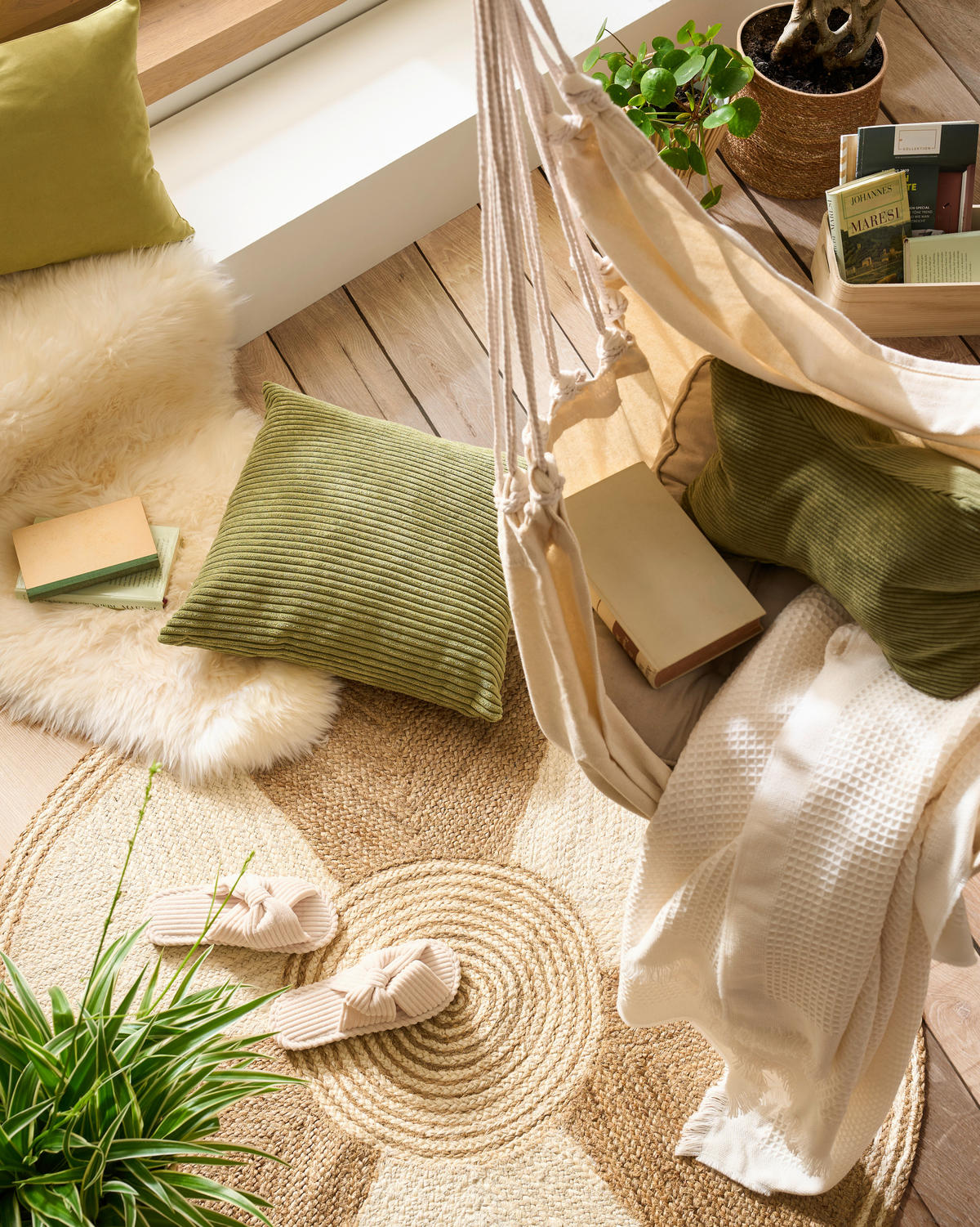 GARTENSCHWINGSTUHL - Weiß, Trend, Textil (30,00/130,00/100,00cm)