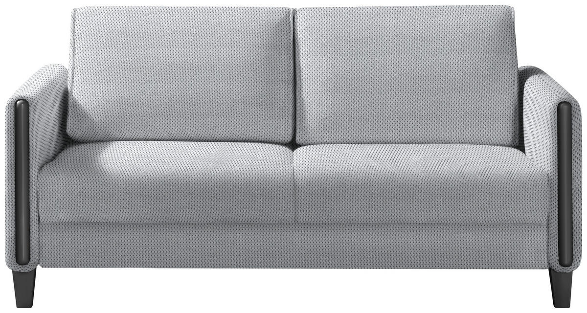 SCHLAFSOFA in Holz, Textil Schwarz, Hellgrau  - Hellgrau/Schwarz, Design, Holz/Textil (174/88/104cm) - Niels Andersson