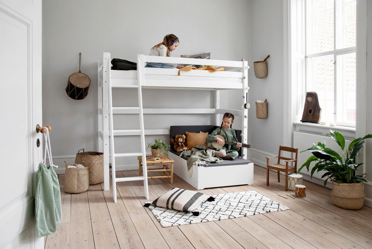 KINDERMATRATZE Höhe ca. 9 cm  - Grau, Basics, Textil (200/9/80cm) - Hoppekids