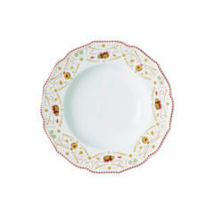 GLOBOKI KROŽNIK  CHRISTMAS LOVE  keramika  23 cm       - rumena/bela, Basics, keramika (23cm) - Hutschenreuther