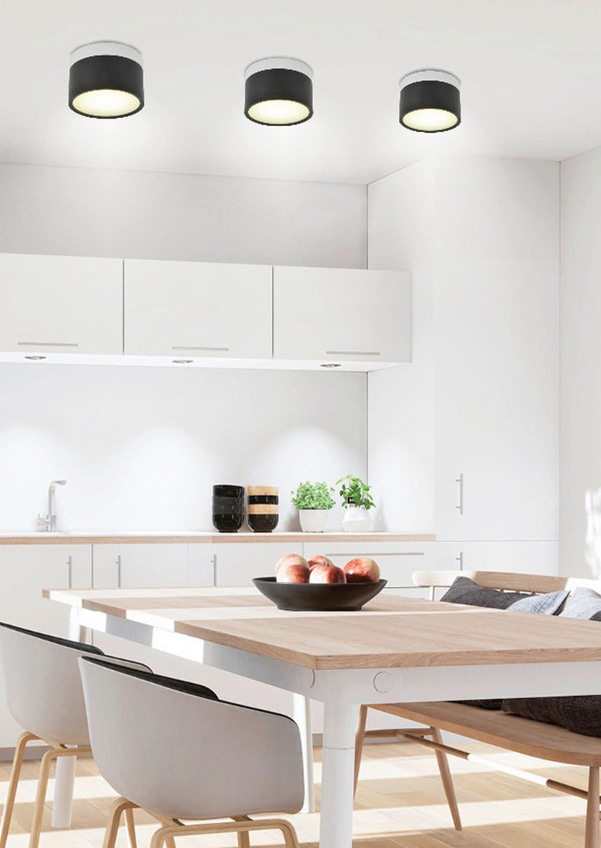 LED-TAKLAMPA 8.8/8.8/6.4 cm  - Design, metall (8.8/8.8/6.4cm)