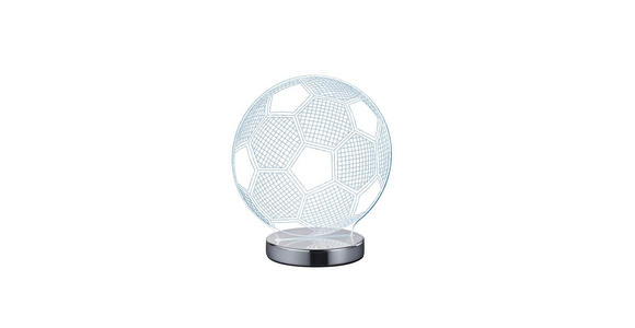 LED-TISCHLEUCHTE - Klar/Chromfarben, LIFESTYLE, Kunststoff/Metall (20cm) - Boxxx