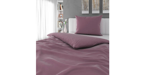 BETTWÄSCHE TANJA Satin 140/200 cm - Mauve, Basics, Textil (140/200cm) - Novel