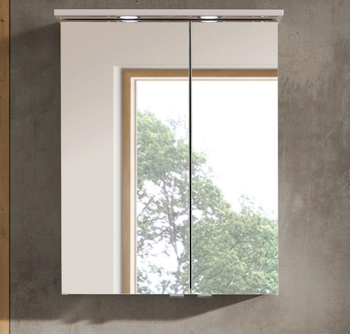 SPIEGELSCHRANK 60/78/20 cm  - Chromfarben/Weiß, KONVENTIONELL, Glas/Holzwerkstoff (60/78/20cm) - Xora