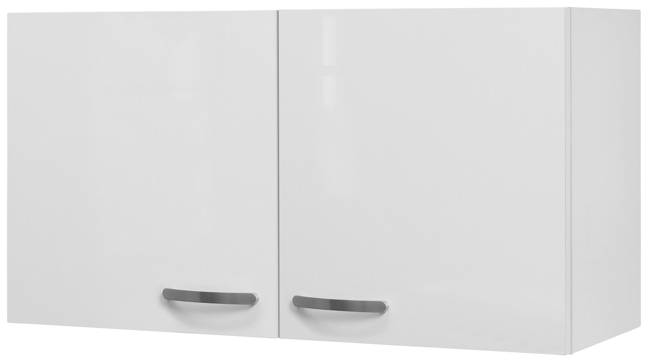 Küchenoberschrank Alba B: 100 Cm Weiß 2 Drehtüren