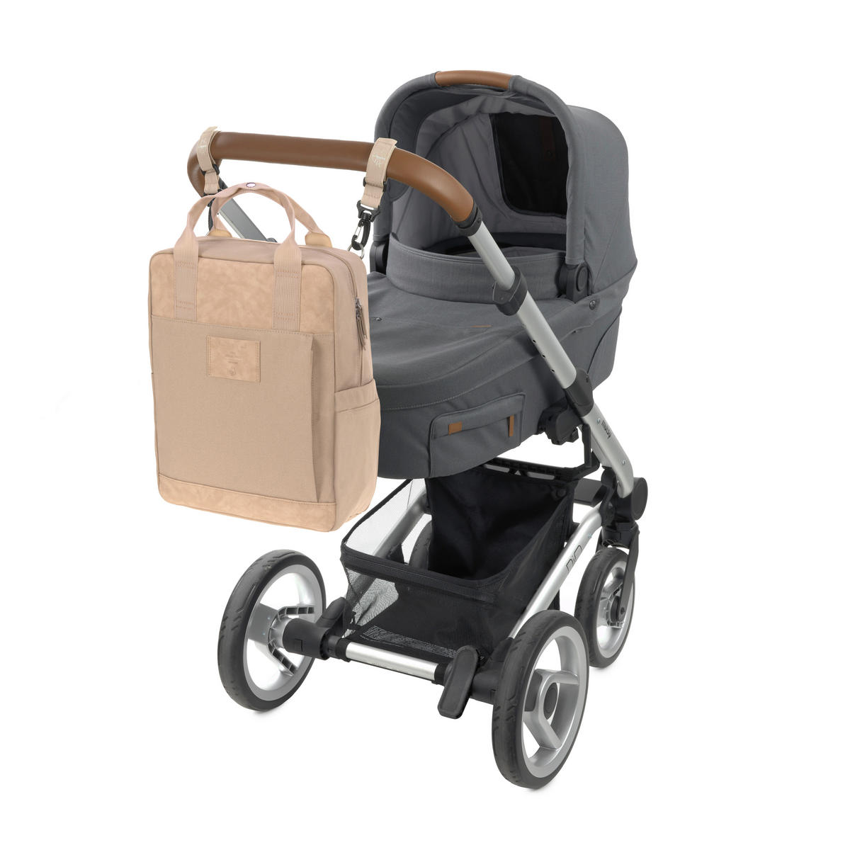 WICKELRUCKSACK  - Beige, Basics, Textil (28,5/14/38cm) - Lässig