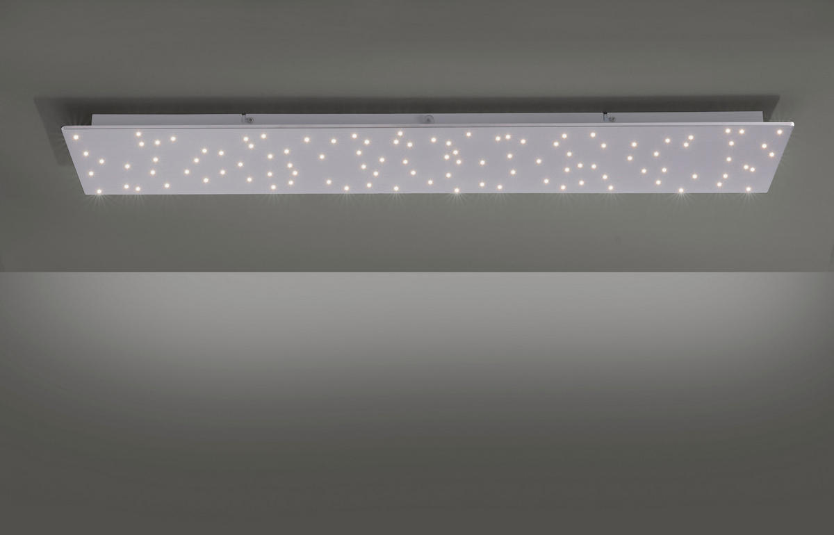 DECKENLEUCHTE 18 W    100/25/4 cm  - Silberfarben, Design, Metall (100/25/4cm)