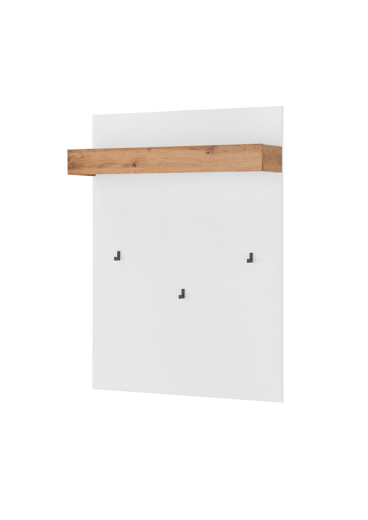 GARDEROBENPANEEL  in 100/135/25 cm  - Eiche Wotan/Weiß, Design, Holzwerkstoff (100/135/25cm) - Modante