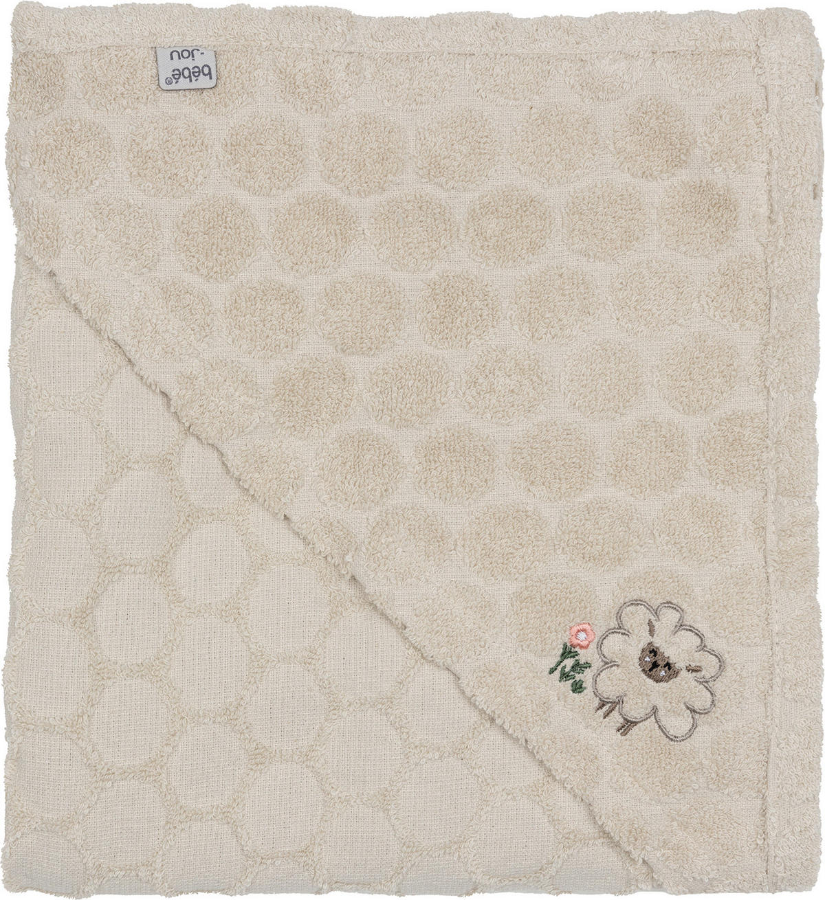 KAPUZENBADETUCH    - Creme, Basics, Textil (85/75/1cm) - Bebe Jou