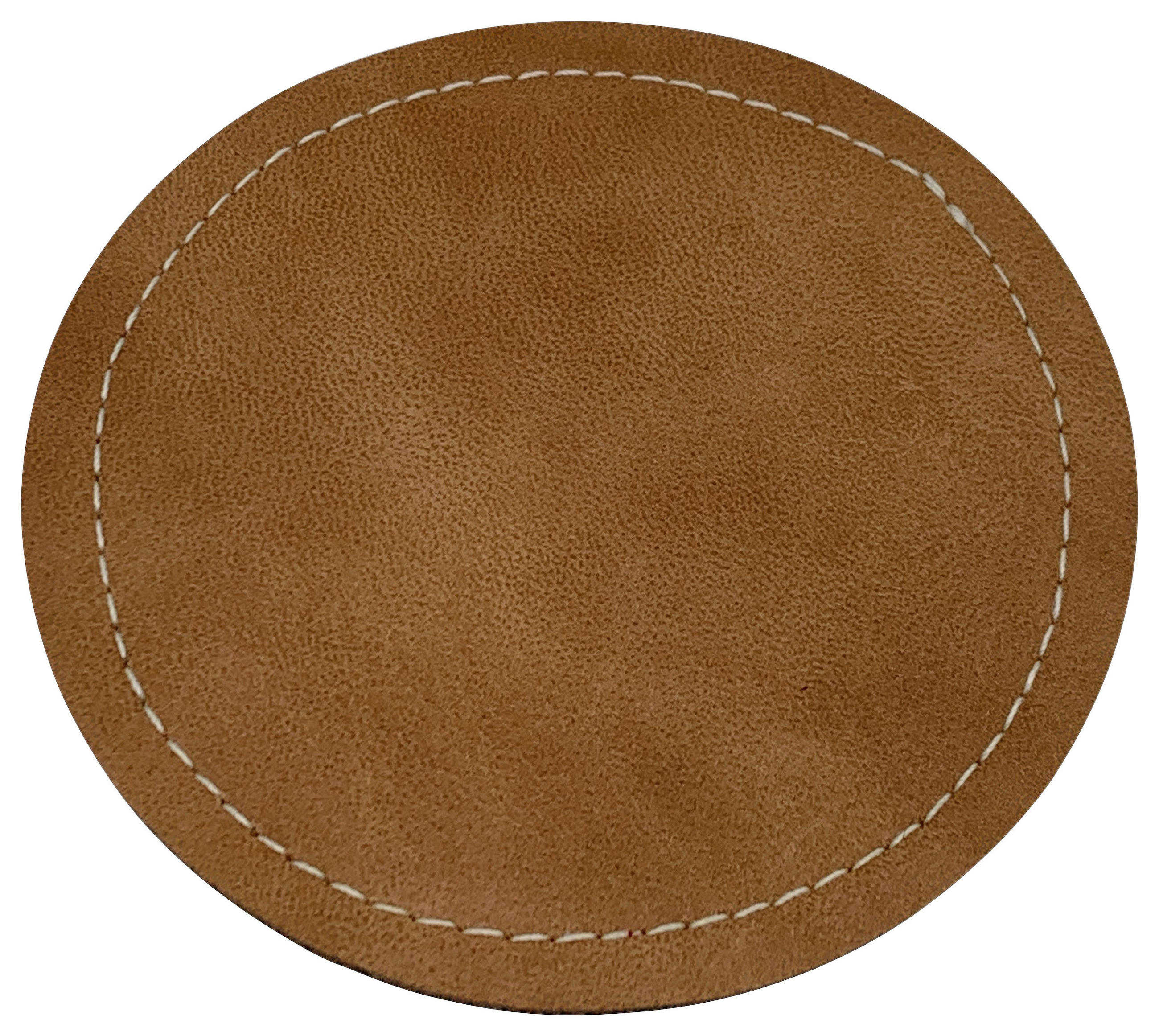 GLASUNTERSETZER 4-teilig  - Hellbraun, Design, Kunststoff (10/0,3cm) - Dieter Knoll