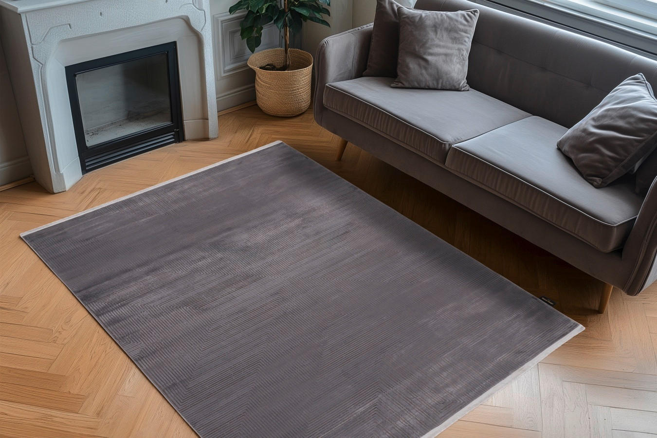 TKANA PREPROGA      200/290 cm    tkano  barve grafita  - barve grafita, Basics, umetna masa/tekstil (200/290cm) - Pierre Cardin