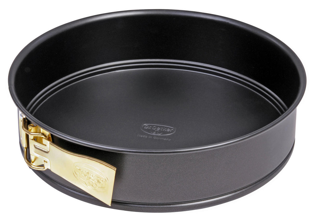 FORMĂ CU BAZĂ DETAȘABILĂ - negru, Basics, metal (26cm) - Dr.Oetker