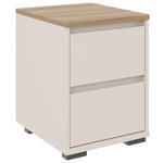 NACHTSCHRANK 40,1/54,8/48 cm  - Kaschmir/Eichefarben, Design, Holzwerkstoff/Kunststoff (40,1/54,8/48cm) - Carryhome