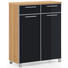 SCHUHSCHRANK 84/108/37 cm - Chromfarben/Eichefarben, Design, Glas/Holz (84/108/37cm) - Novel SCHUHSCHRANK 84/108/37 cm - Chromfarben/Eichefarben, Design, Glas/Holz (84/108/37cm) - Novel