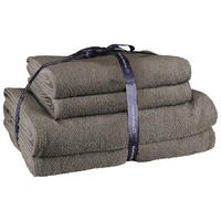 SADA RUČNÍKŮ, 50x100/70x140 cm, antracitová - antracitová, Konvenční, textil (50x100/70x140cm) - Kleine Wolke