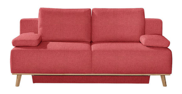 BOXSPRINGSOFA in Rot - Rot, MODERN, Holz/Textil (203/97/107cm) - Dieter Knoll