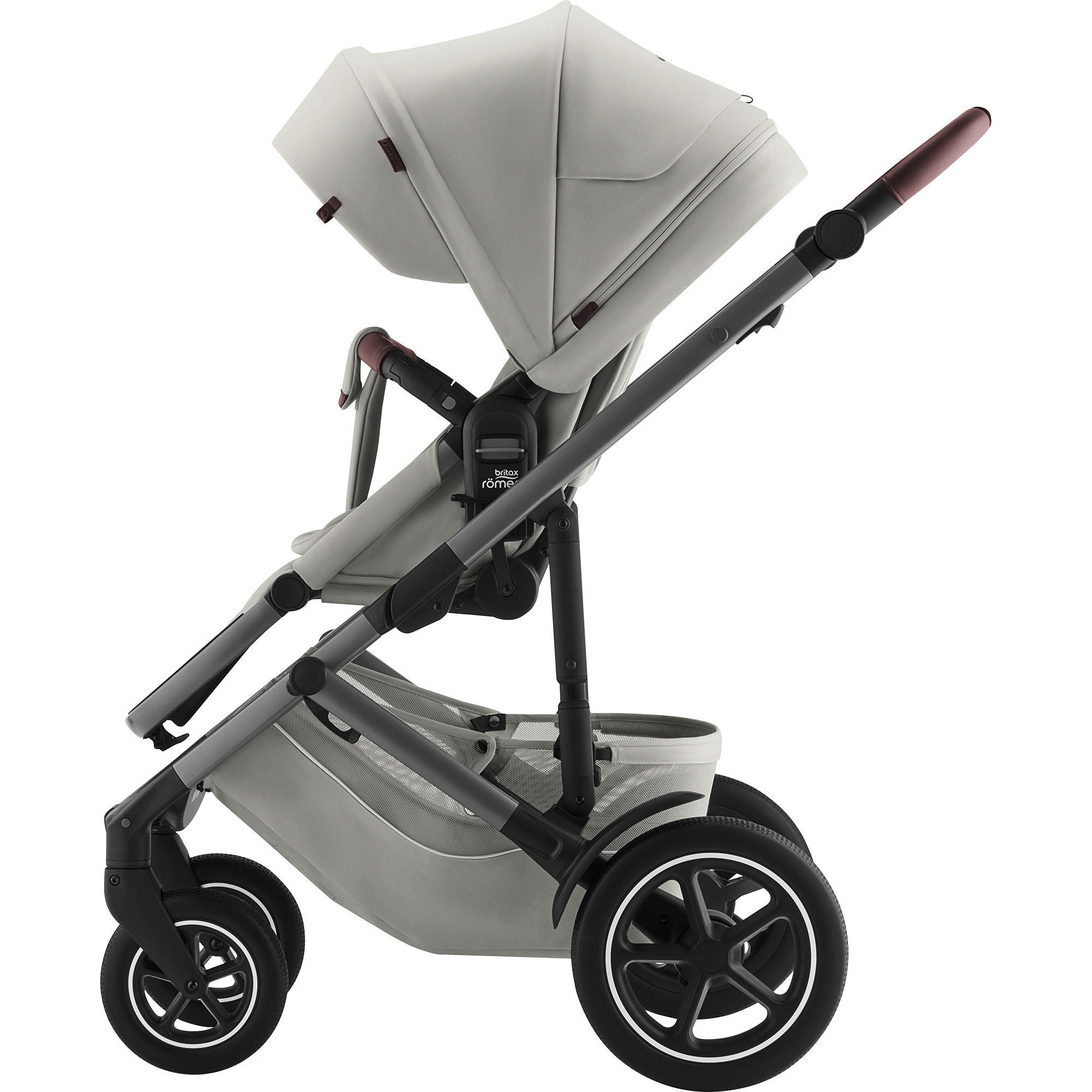 KINDERWAGEN  Smile 5Z  Linen Grey  - Creme/Grau, Basics, Textil/Metall (57/112/97.7cm) - Britax Römer