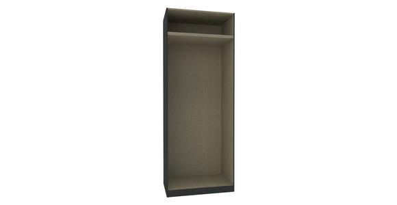 KLEIDERSCHRANKKORPUS - Anthrazit, KONVENTIONELL, Holzwerkstoff (91,1/242,2/56,5cm) - Hom`in