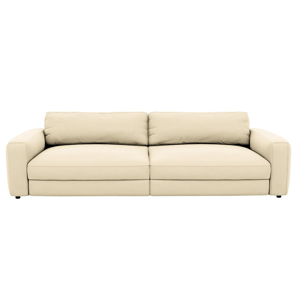 Thumbnail - Trendmanufaktur Bigsofa, Weiß, Textil, 3-Sitzer, 264x84x125 cm, Made in Europe, Sitzqualitäten, Rücken echt, Armteil lin...
