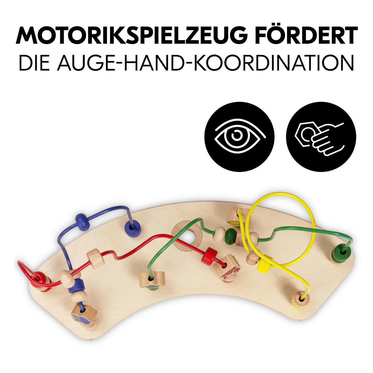 PLADENJ ZA HRANJENJE IN IGRO - bela/večbarvno, Basics, umetna masa/les (58/43/18,5cm) - Hauck