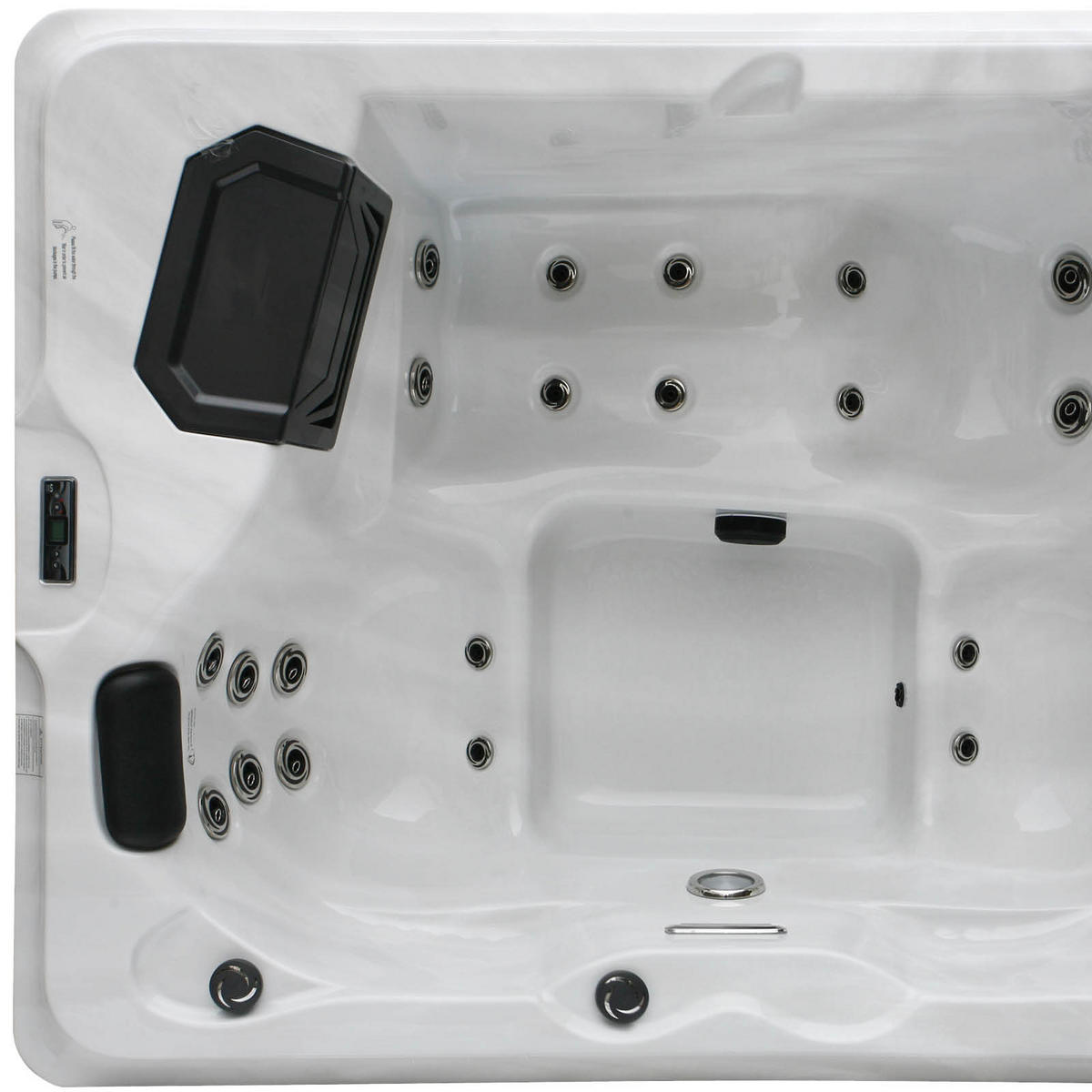 WHIRLPOOL XXL1952  - Silberfarben/Schwarz, Basics, Kunststoff (160/210/80cm)