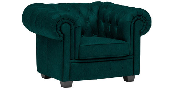 CHESTERFIELD-SESSEL - Waldgrün/Wengefarben, LIFESTYLE, Holz/Textil (115/76,5/96cm) - Landscape