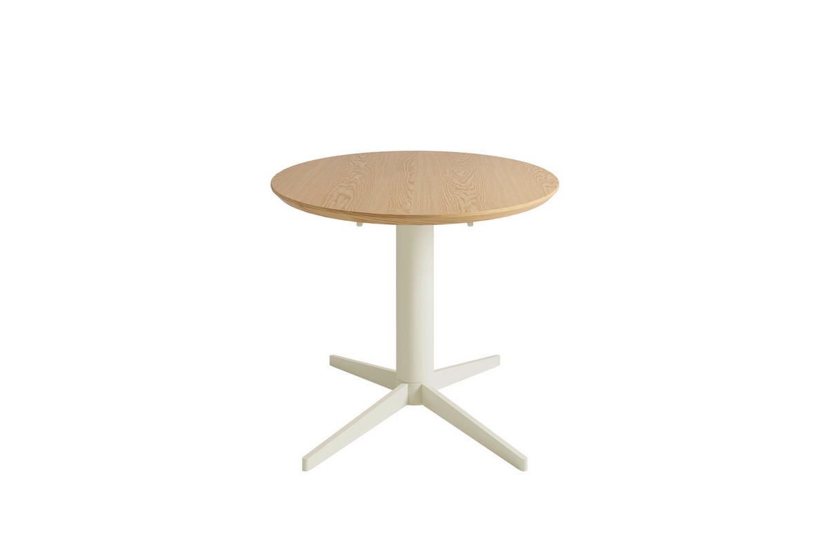 ESSTISCH 160/90/76 cm Echtholz  Metall, Holzwerkstoff in verschiedenen Größen erhältlich oval Eichefarben  - Eichefarben/Schwarz, MODERN, Holzwerkstoff/Metall (160/90/76cm) - Schöner Wohnen