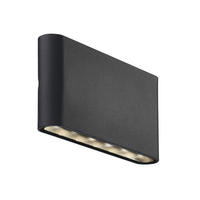 AUßENWANDLEUCHTE 17,5/3/9 cm   - Schwarz, Design, Metall (17,5/3/9cm) - Nordlux
