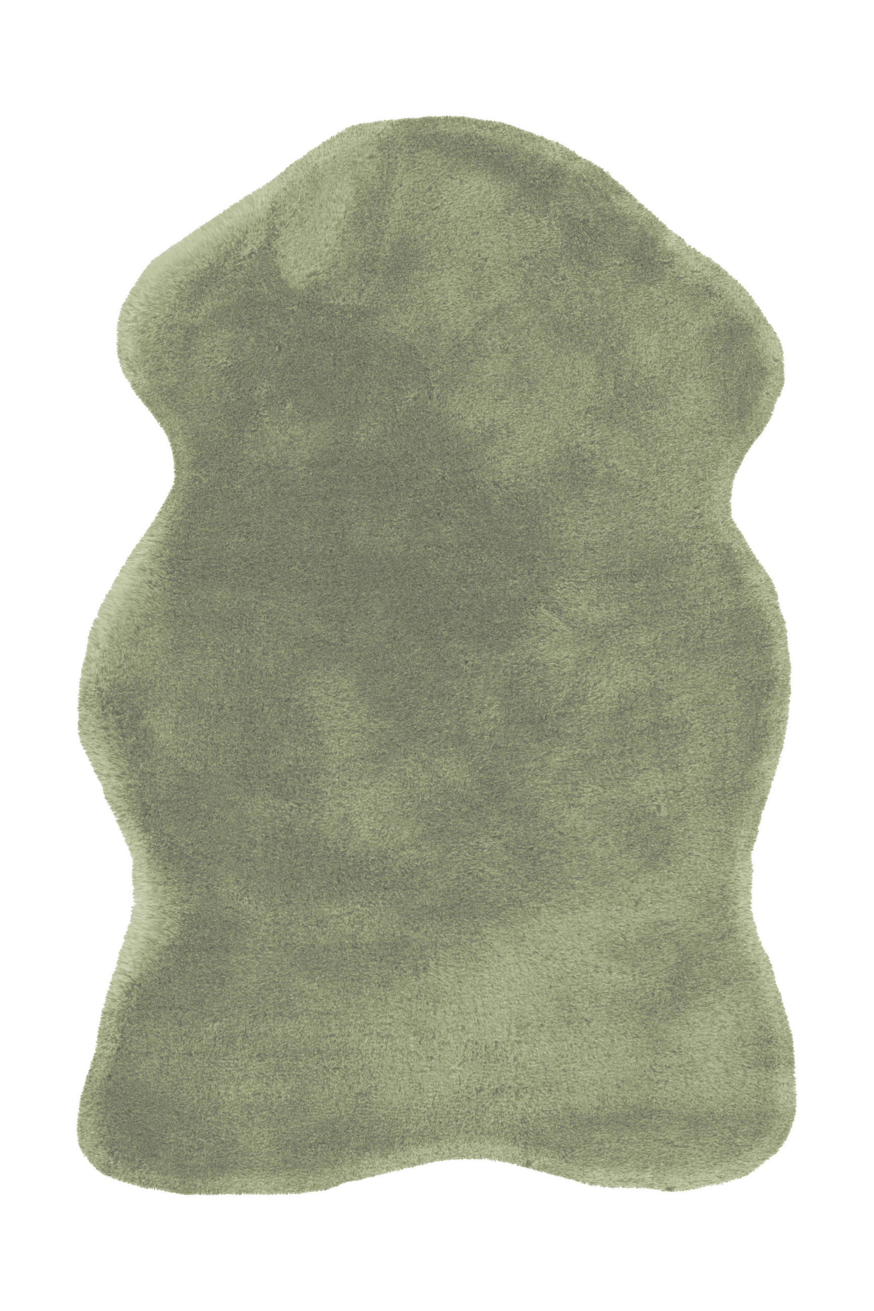 HOCHFLORTEPPICH 60/90 cm Rabbit Sheepskin 225 Mint Mintgrün  - Mintgrün, KONVENTIONELL, Textil (60/90cm)