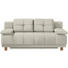 BOXSPRINGSOFA in Textil Naturfarben - Chromfarben/Naturfarben, MODERN, Textil/Metall (202/92/104cm) - Novel BOXSPRINGSOFA in Textil Naturfarben - Chromfarben/Naturfarben, MODERN, Textil/Metall (202/92/104cm) - Novel