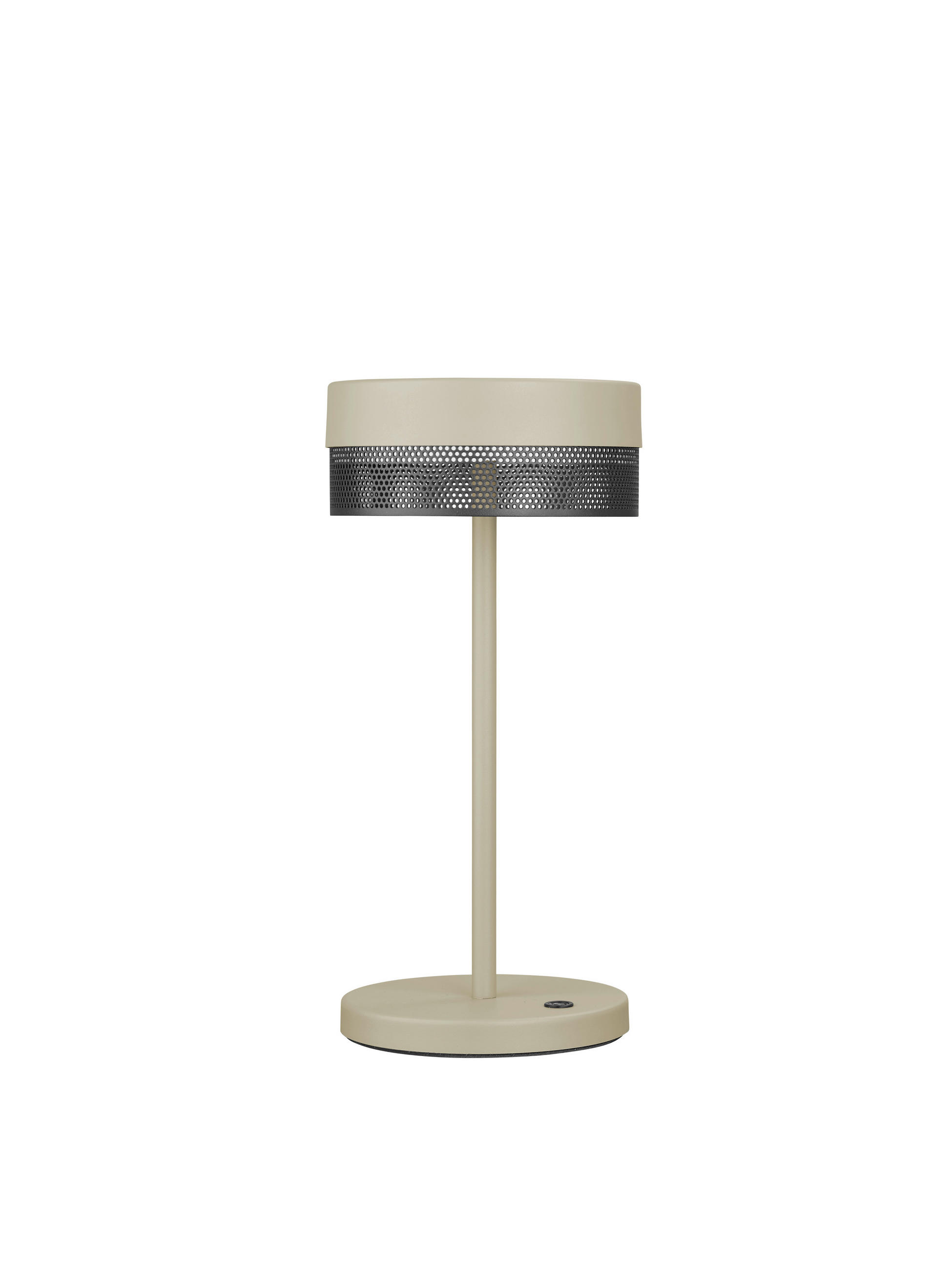 AKKU-TISCHLEUCHTE 14,5/30 cm   - Sandfarben, KONVENTIONELL, Metall (14,5/30cm) - Hell