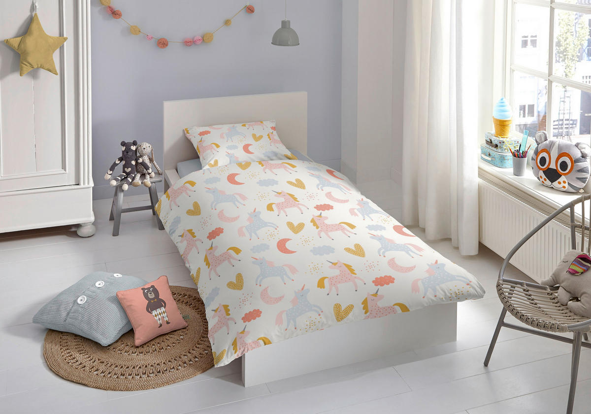 BABYBETTWÄSCHE 100/135 cm  - Rosa, Trend, Textil (100/135cm) - MID.YOU