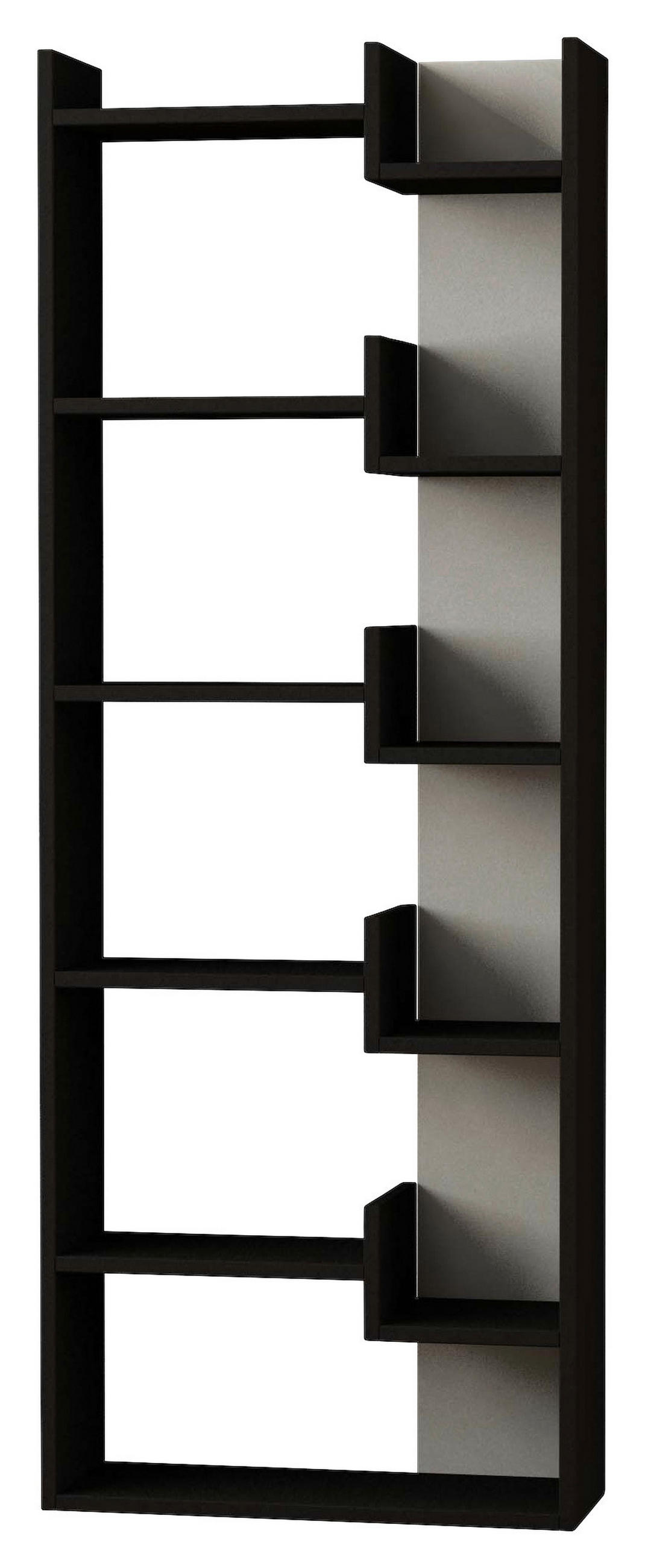 BÜCHERWAND  61/163/22 cm Anthrazit  - Anthrazit, Design, Holzwerkstoff (61/163/22cm) - Livetastic