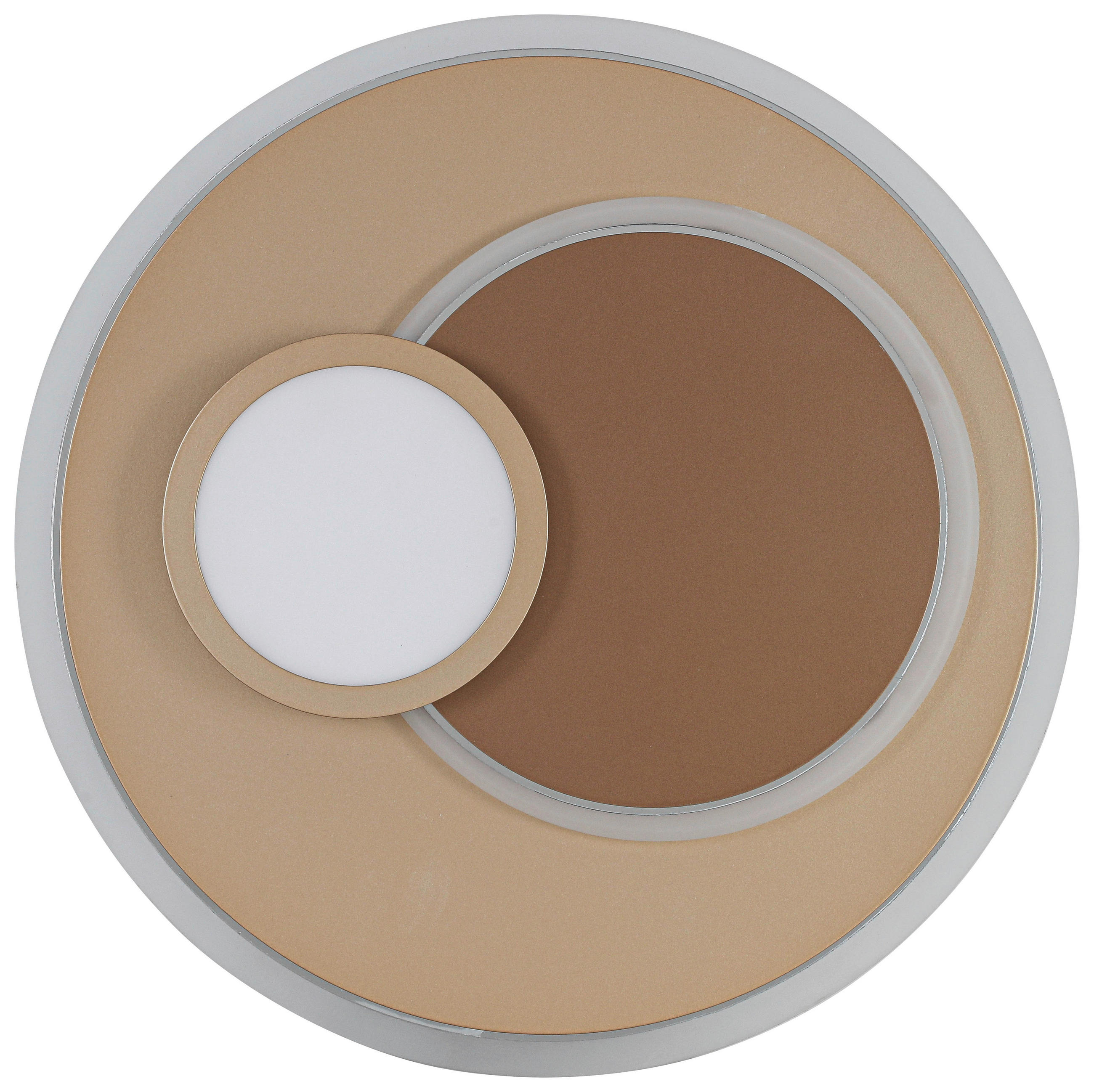 Thumbnail - Novel Deckenleuchte, Weiß, Chrom, Cappuccino, Mokka, Metall, Kunststoff, F, 7 cm, Lampen & Leuchten, Innenbeleuchtung, D...