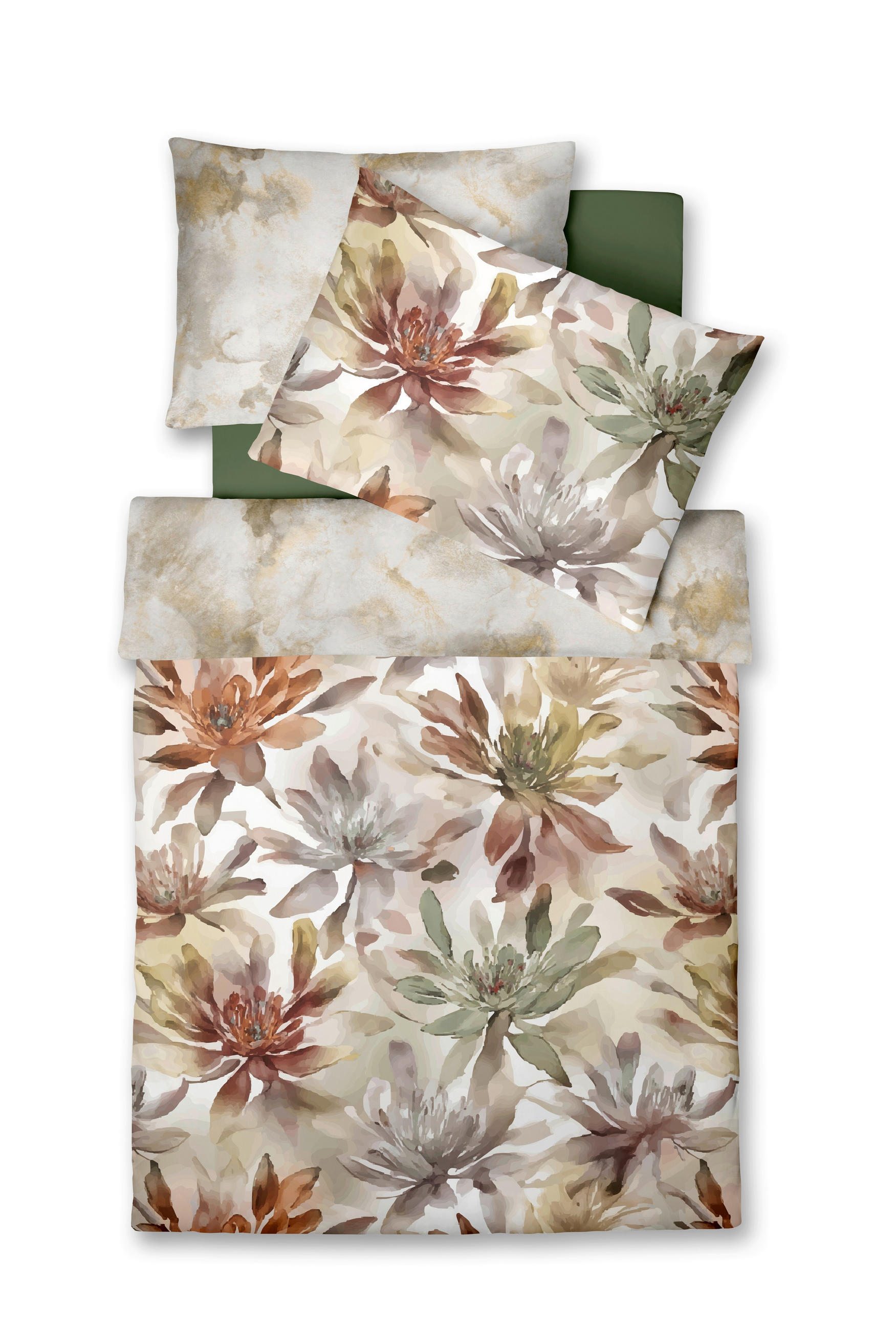 ÁGYNEMŰHUZAT-GARNITÚRA 220/200 cm  - aranybarna/cappuccino, Design, textil (220/200cm)