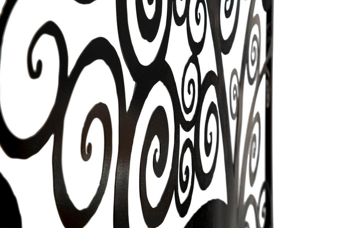 Wanddeko Three Plus Metall  - Schwarz, Basics, Metall (100/100/1cm)