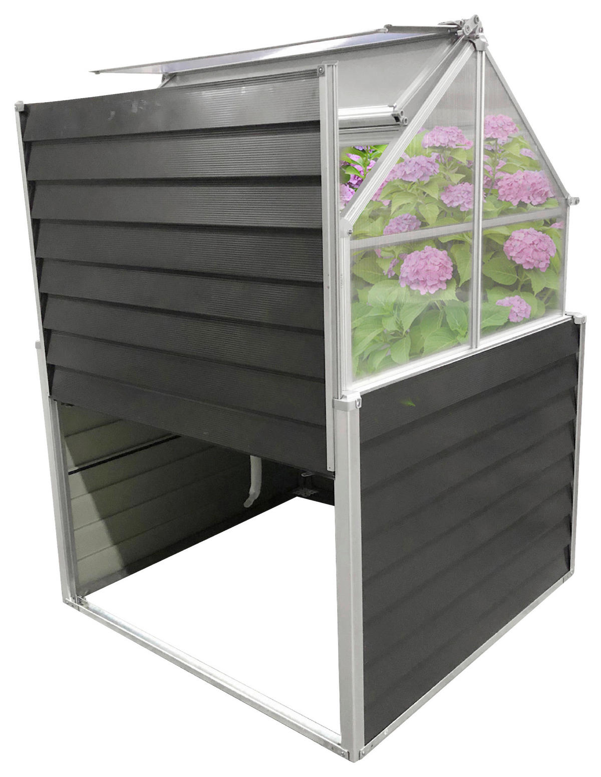 HOCHBEET 120/169/120 cm  - Anthrazit, Basics, Metall (120/169/120cm)