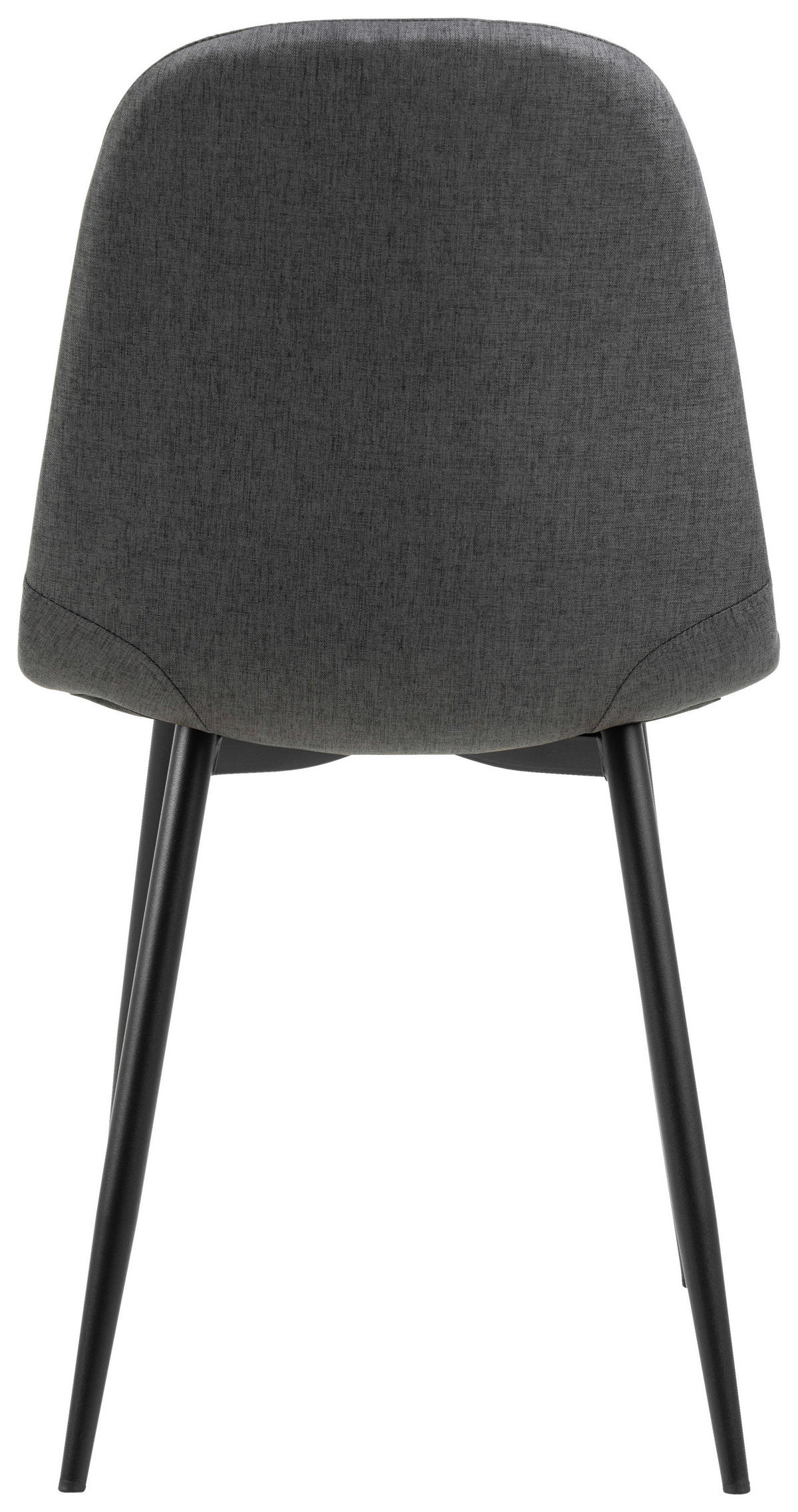 SCAUN in textil negru, gri închis  - gri închis/negru, Trend, metal/textil (44/86/54cm) - Carryhome