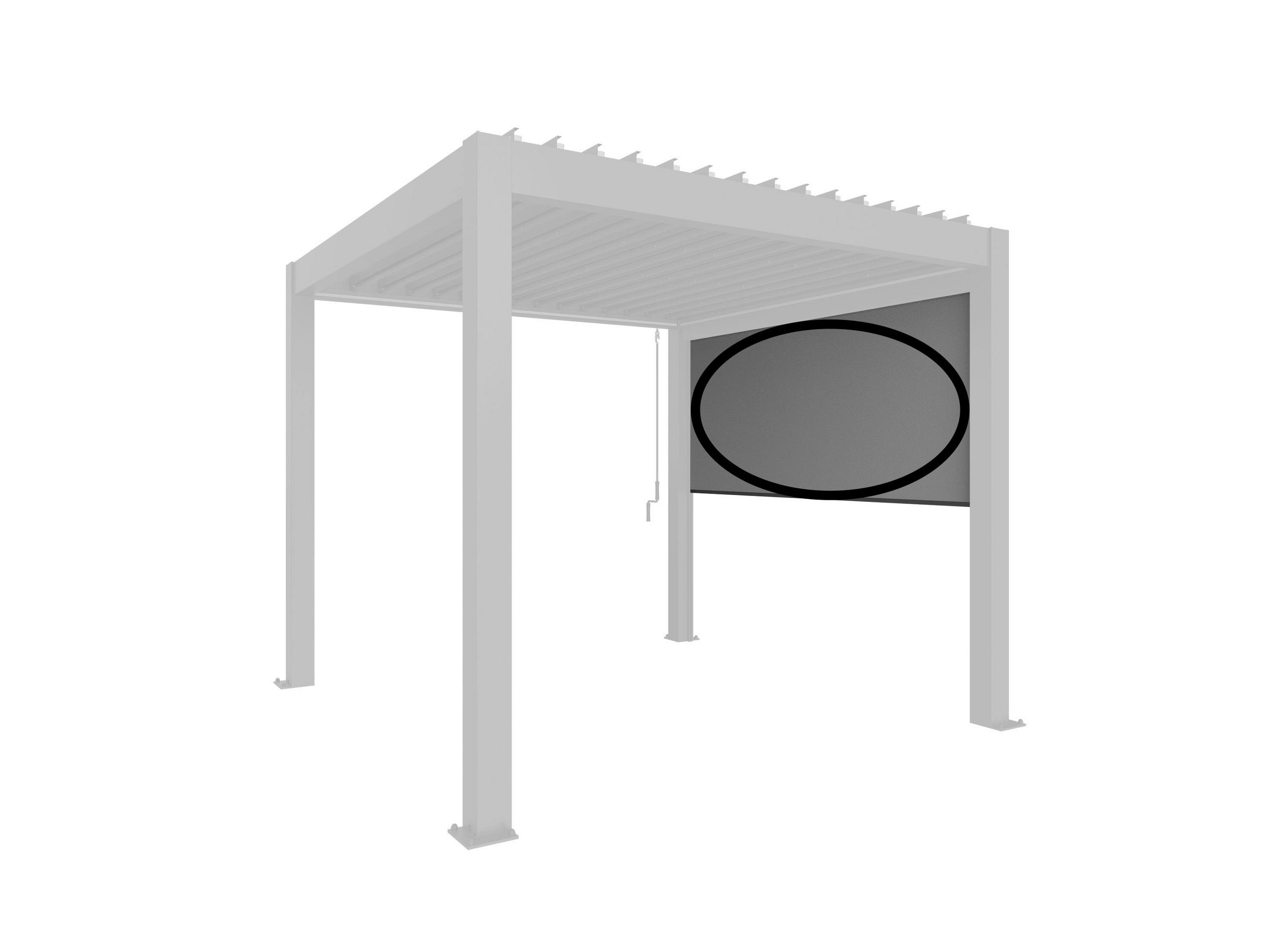 SONNENSCHUTZROLLO ELEKTRISCH 272/235/10 cm   - Dunkelgrau, Design, Kunststoff/Metall (272/235/10cm) - Biohort