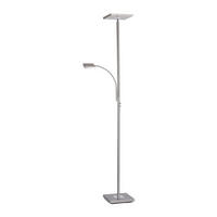 LAMPADAR CU LED - argintiu, Basics, plastic/metal (56/57,5/190cm)