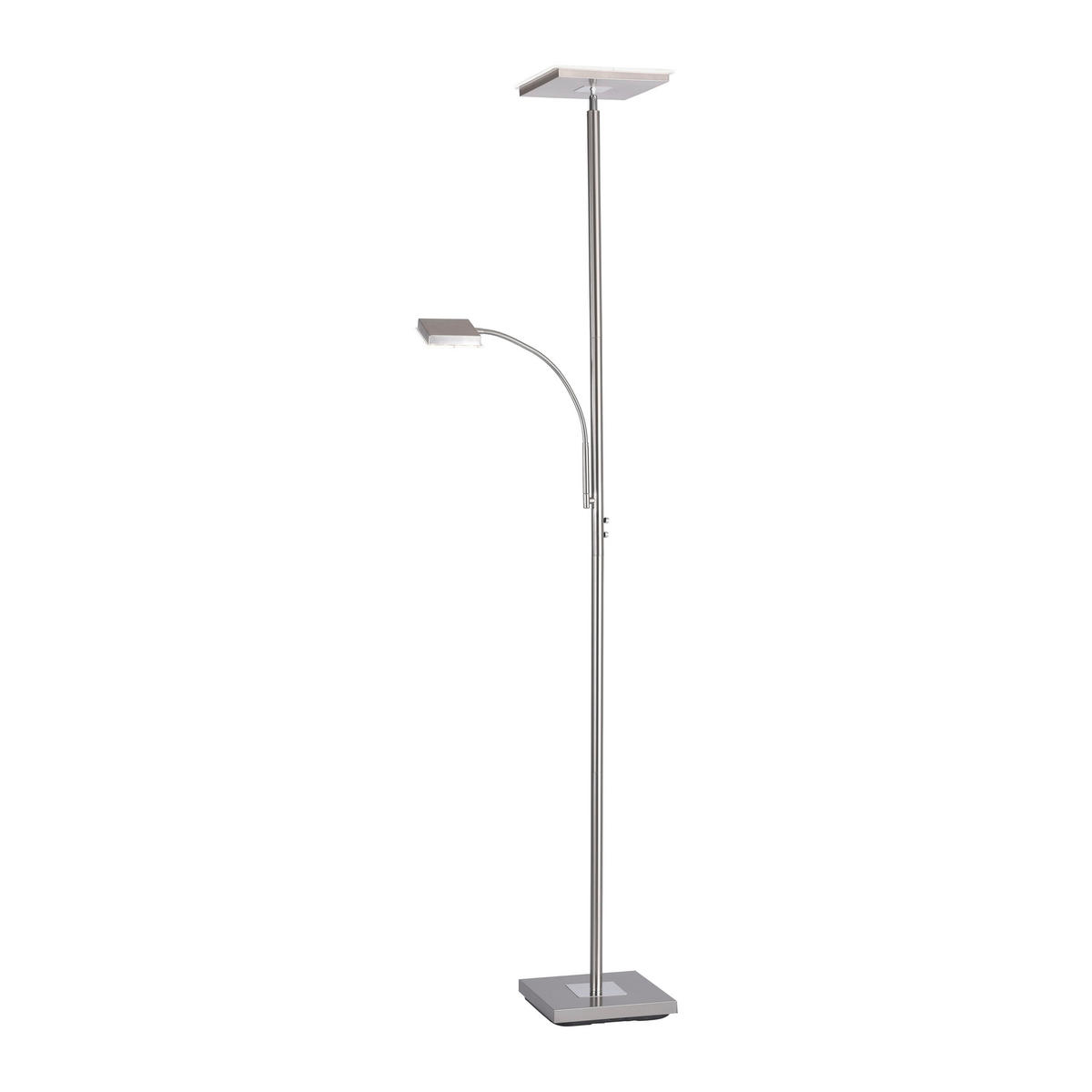 LAMPADAR CU LED - argintiu, Basics, plastic/metal (56/57,5/190cm)