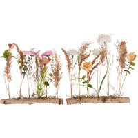 UKRASNI CVET - zelena/ružičasta, Osnovno, drvo (25,5/4/30cm)